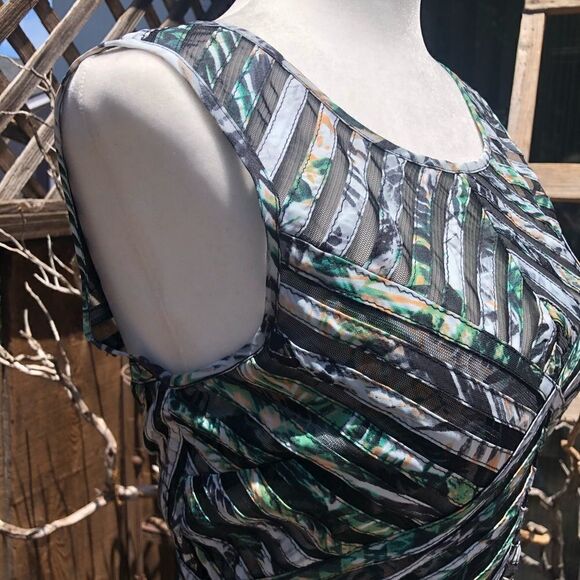 NWOT Parker Mirabella Palm Sleeveless Stripe Dress - Picture 8 of 13